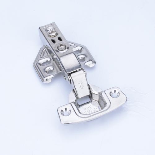 不銹鋼鉸鏈 櫥柜門固裝不銹鋼液壓緩沖門鉸合葉阻尼加厚合頁(yè)鉸鏈
